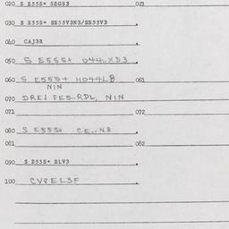 Western questionnaire, answ...