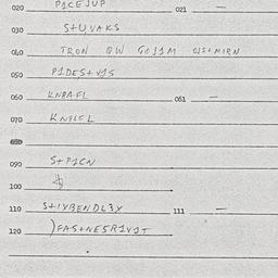 Eastern questionnaire, answ...