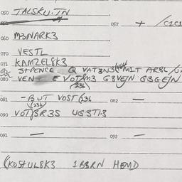 Eastern questionnaire, answ...