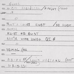 Eastern questionnaire, answ...