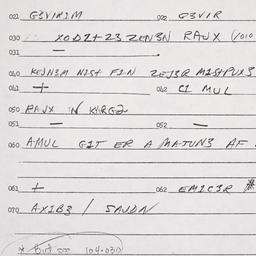 Eastern questionnaire, answ...