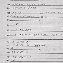 Eastern questionnaire, answ...