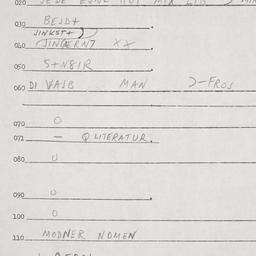Eastern questionnaire, answ...
