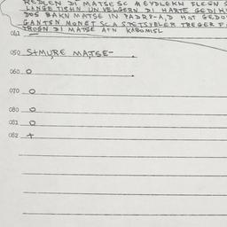 Eastern questionnaire, answ...
