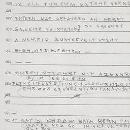 Eastern questionnaire, answ...