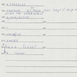 Eastern questionnaire, answ...