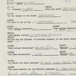 Western questionnaire, answ...