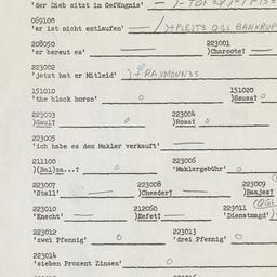 Western questionnaire, answ...
