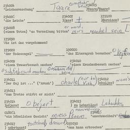 Western questionnaire, answ...