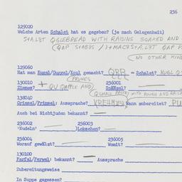 Western questionnaire, answ...