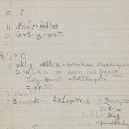 Eastern questionnaire, blue...