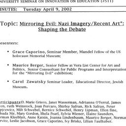 Minutes, 2002-04-09. Innova...