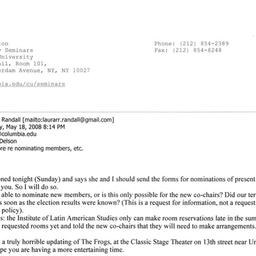 Correspondence, 2008-05-20....