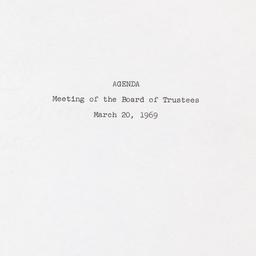 Meeting of the Board of Tru...