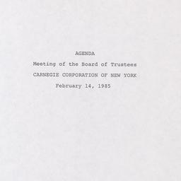Meeting of the Board of Tru...