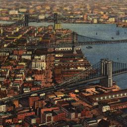 East River Showing Brooklyn...