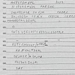 Eastern questionnaire, answ...