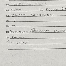Eastern questionnaire, answ...