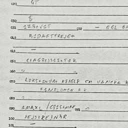 Eastern questionnaire, answ...