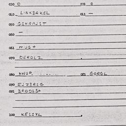 Eastern questionnaire, answ...