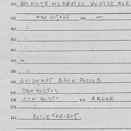 Eastern questionnaire, answ...