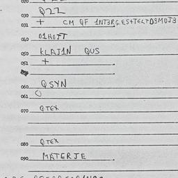Eastern questionnaire, answ...