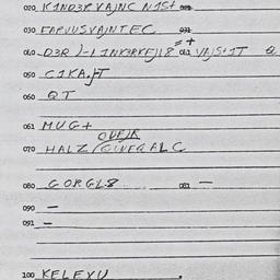 Eastern questionnaire, answ...