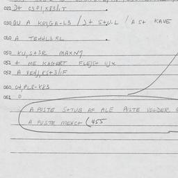 Eastern questionnaire, answ...