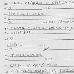 Eastern questionnaire, answ...