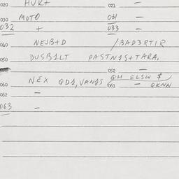 Eastern questionnaire, answ...