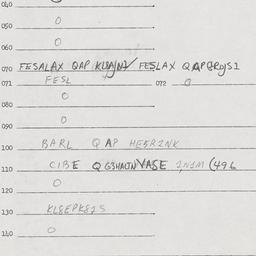 Eastern questionnaire, answ...