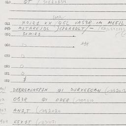 Eastern questionnaire, answ...