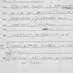 Eastern questionnaire, answ...