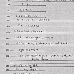 Eastern questionnaire, answ...