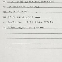 Eastern questionnaire, answ...