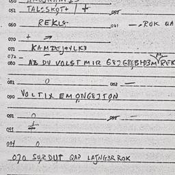 Eastern questionnaire, answ...