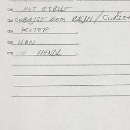 Eastern questionnaire, answ...