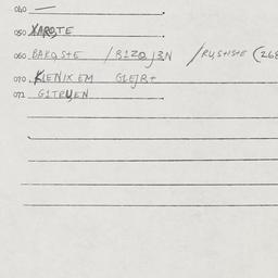 Eastern questionnaire, answ...