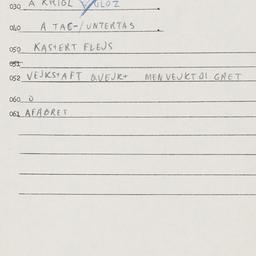 Eastern questionnaire, answ...