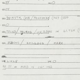 Eastern questionnaire, answ...