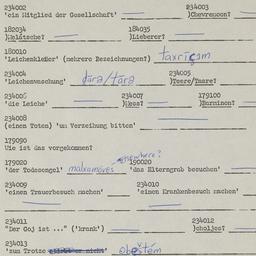 Western questionnaire, answ...