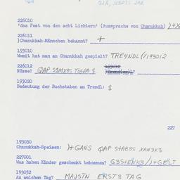 Western questionnaire, answ...