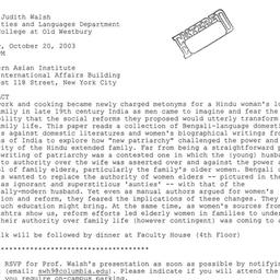 Announcements, 2003-10-20. ...