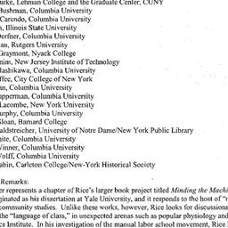 Minutes, 2001-10-12. Early ...