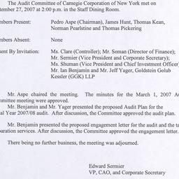 Audit Committee Meetings