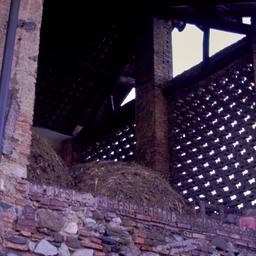 Exterior view, upper story ...