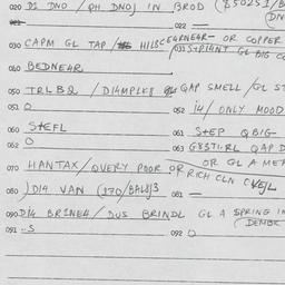 Eastern questionnaire, answ...