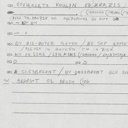 Eastern questionnaire, answ...