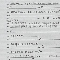 Eastern questionnaire, answ...