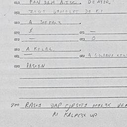 Eastern questionnaire, answ...
